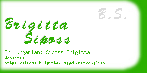 brigitta siposs business card